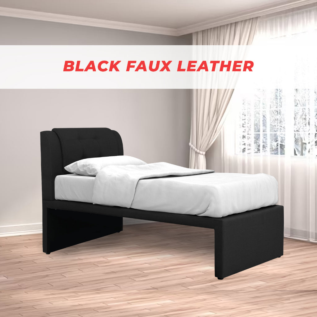 Neeka Single / Super Single/Queen Bed Frame w/ Mattress Option - 4 Available Colours