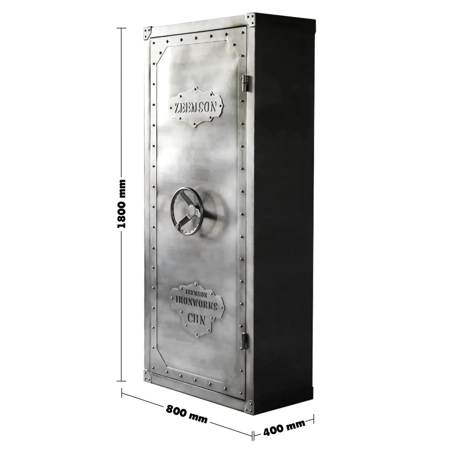 Industrial Metal Wardrobe HATCH WHEEL SINGLE