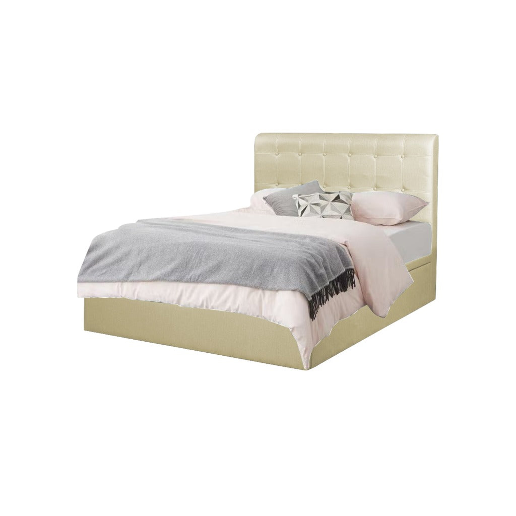 Sifra Storage Bed Frame Linen Fabric/Faux Leather in 4 Model Designs