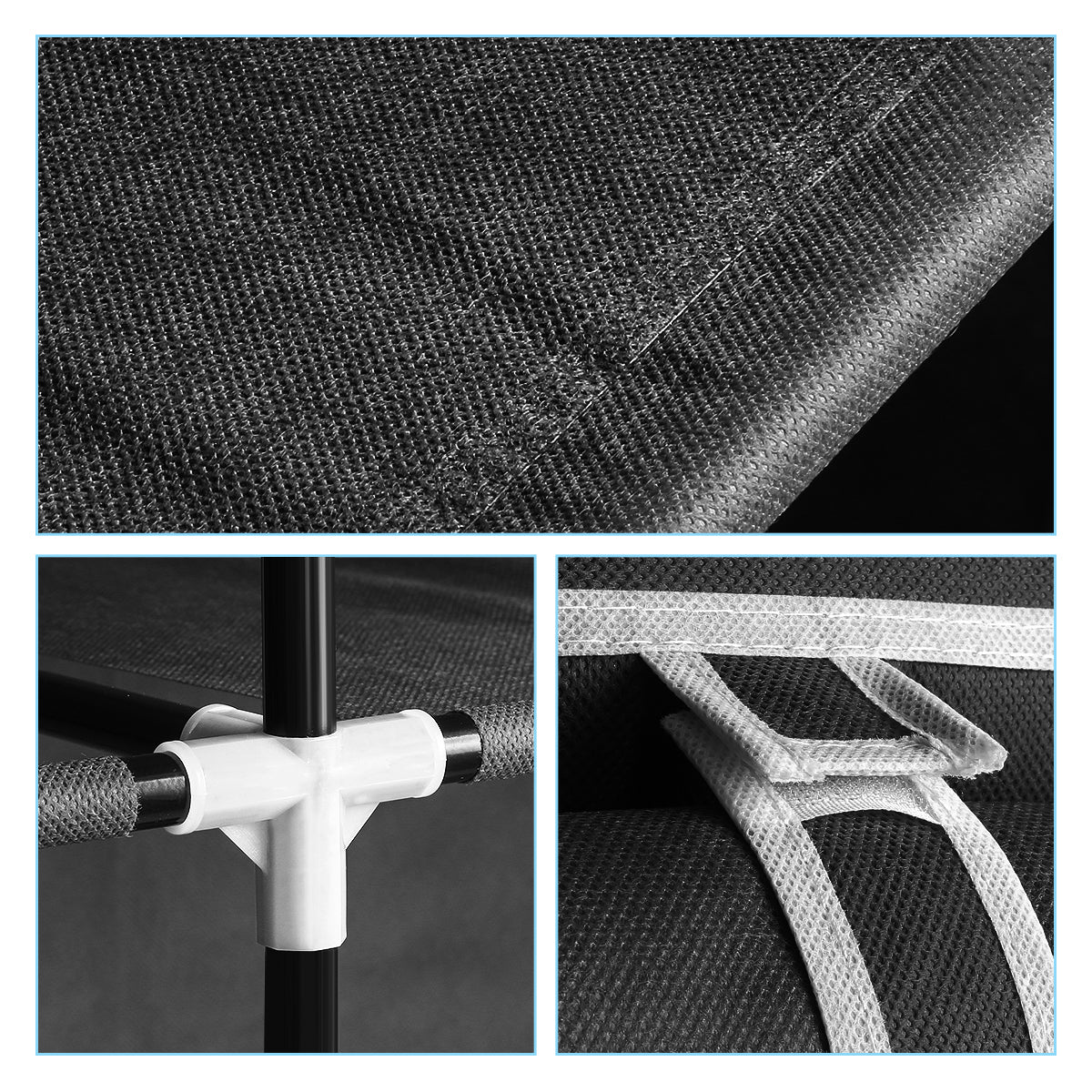 Non-woven Fabric Foldable Wardrobe, Frame Structure