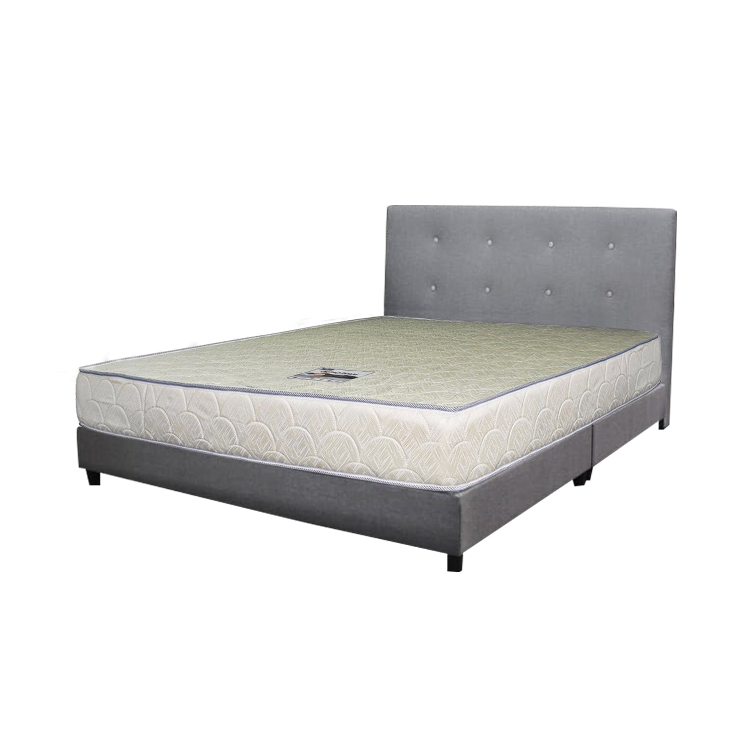 Ollie Fabric Divan Bed Frame With Mattress Package