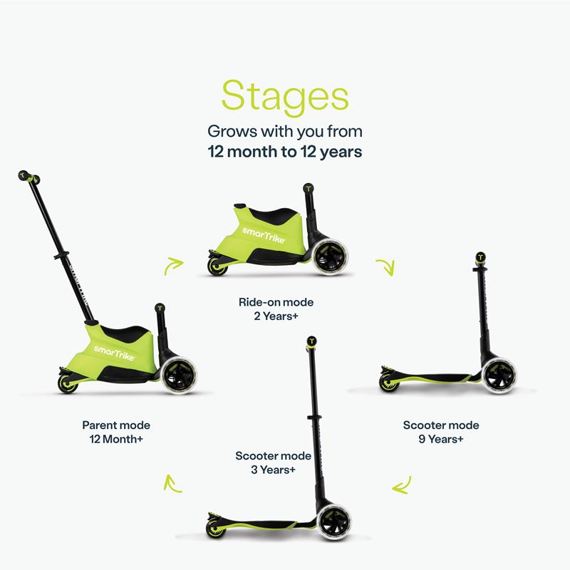 smarTrike Xtend Ride-on Scooter (Lime)