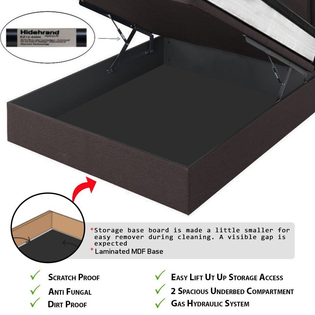 Adele SBD 16 Storage Bed Frame In 3 Colors w/ Mattress Option