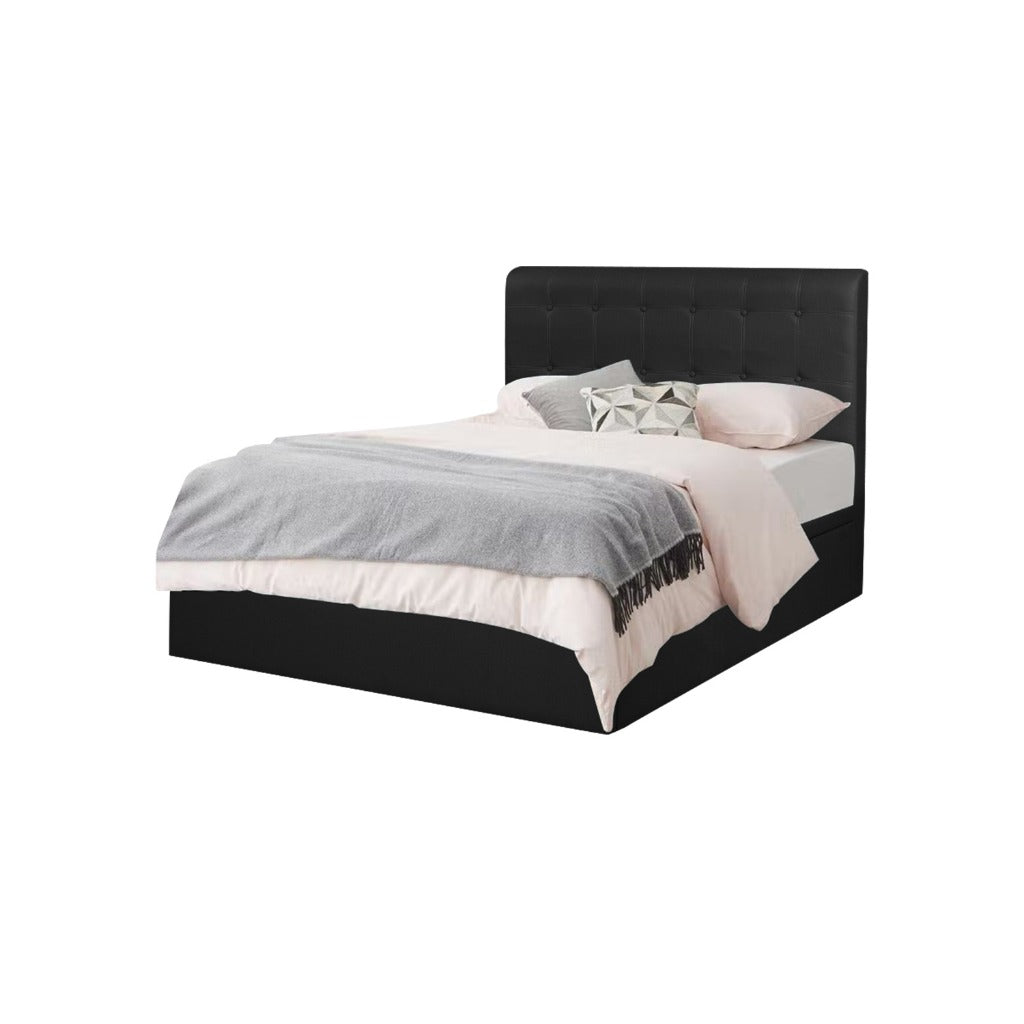 Sifra Storage Bed Frame Linen Fabric/Faux Leather in 4 Model Designs