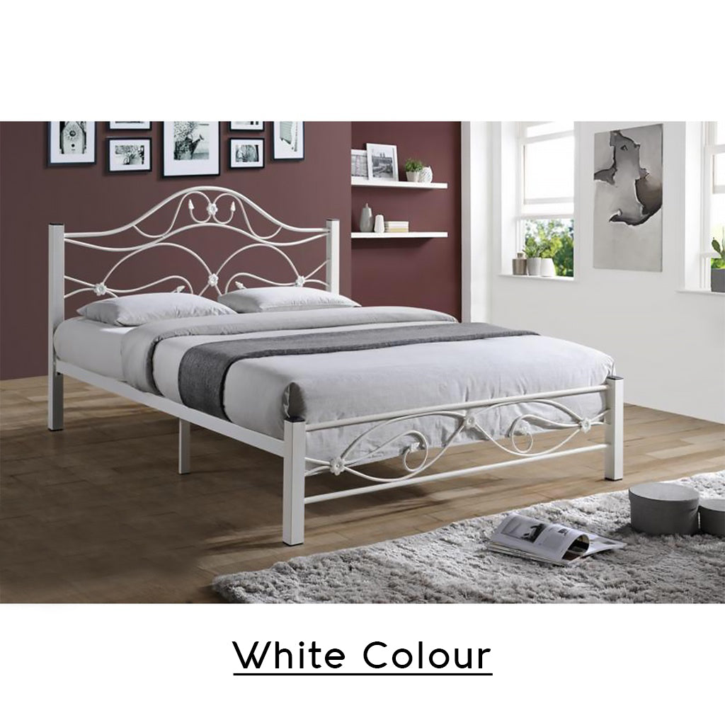 Eldeah Queen Size Metal Bed Frame with Optional 6 Mattress Add On