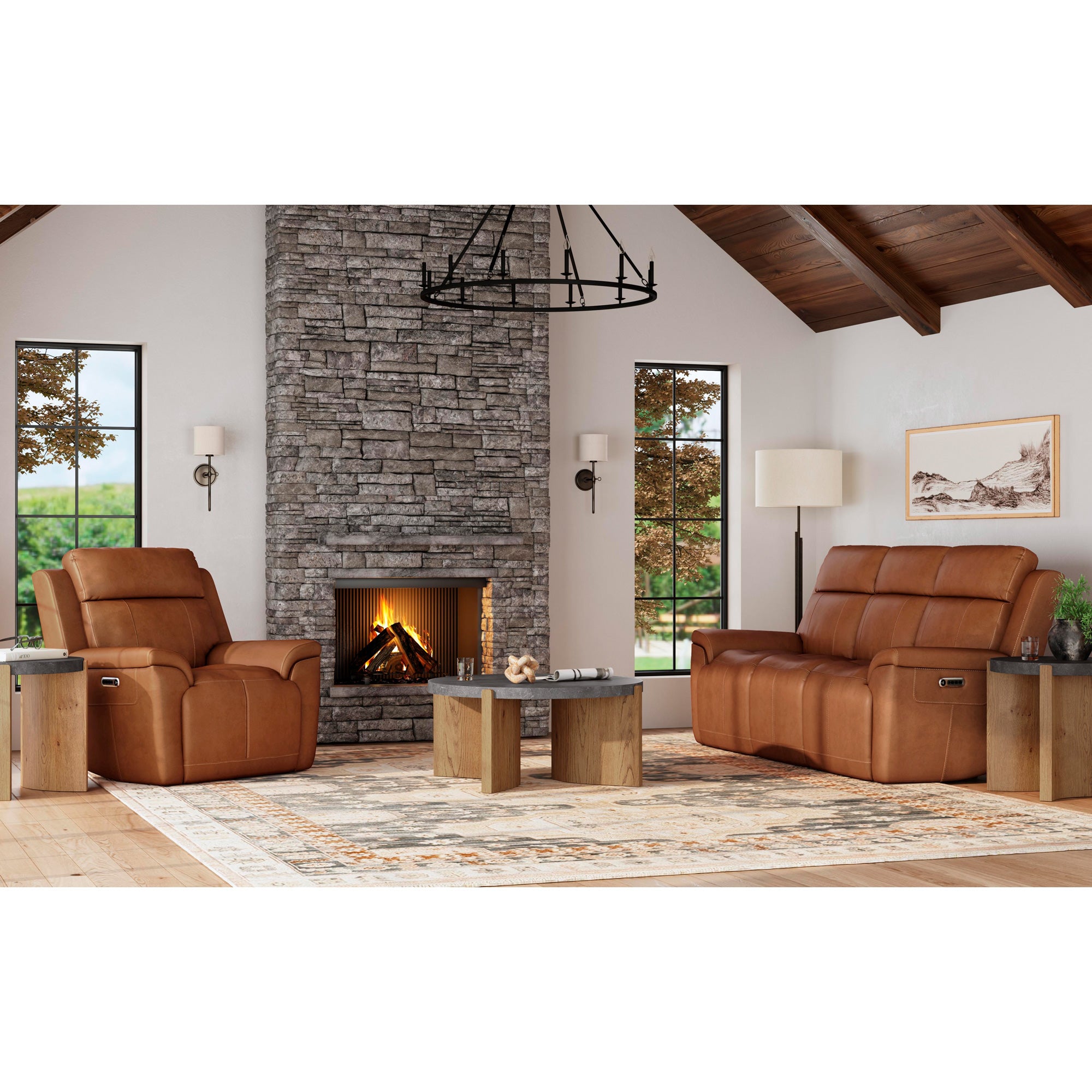 Amelia Power Recliner with Power Headrest and Lumbar