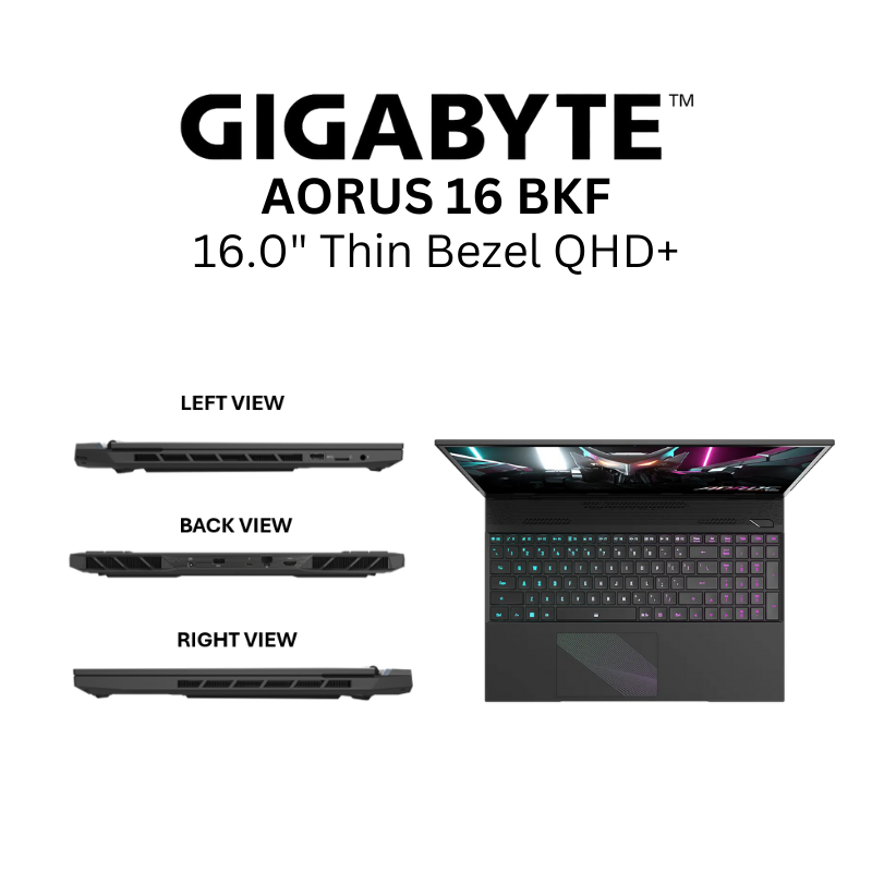 AORUS 16 BKF 16.0 QHD 2560x1600 240Hz/i7-13700H / RTX4060 / 1TB SSD 16GB