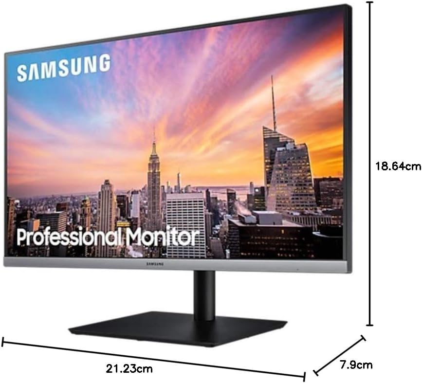 Samsung Ls24R650Fdexxs 23.8 Fhd 3-Side Bezel-Less Height Adjustable Ips Monitor