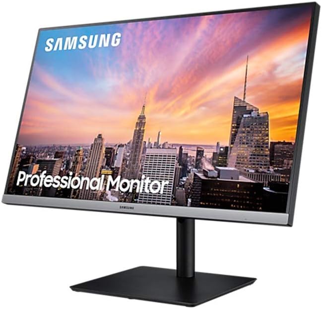 Samsung Ls24R650Fdexxs 23.8 Fhd 3-Side Bezel-Less Height Adjustable Ips Monitor