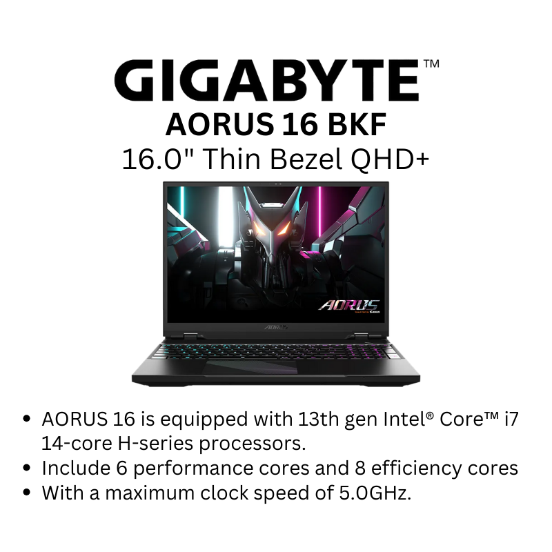 AORUS 16 BKF 16.0 QHD 2560x1600 240Hz/i7-13700H / RTX4060 / 1TB SSD 16GB