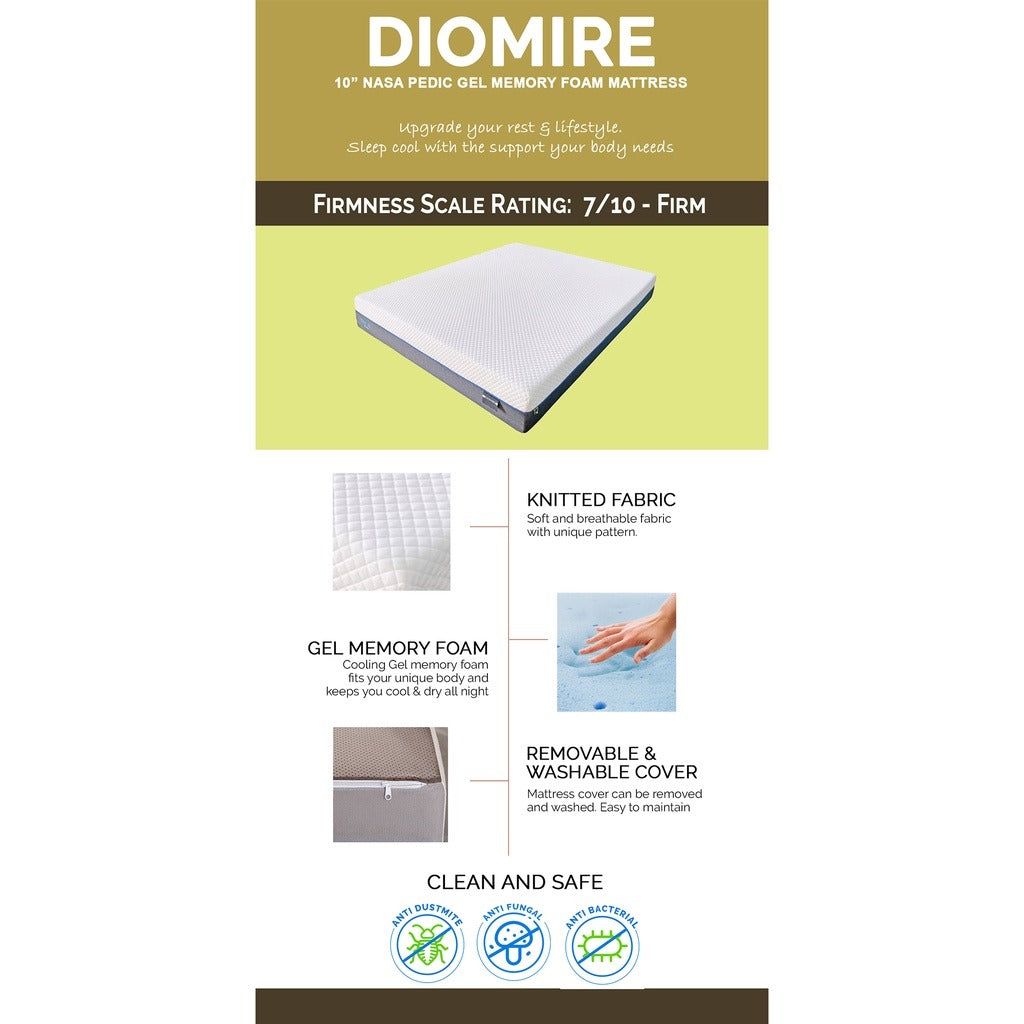 Ollie Fabric Divan Bed Frame With Mattress Package