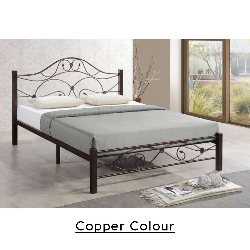 Eldeah Queen Size Metal Bed Frame with Optional 6 Mattress Add On
