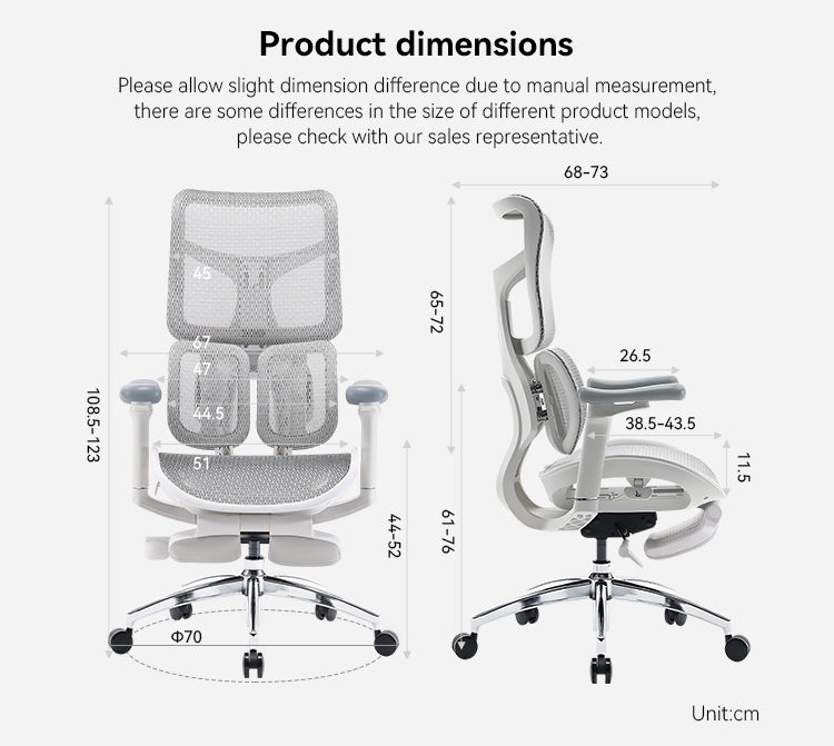 Sihoo Doro S100 Black Frame Black Mesh Ergonomic Office Chair with Legrest