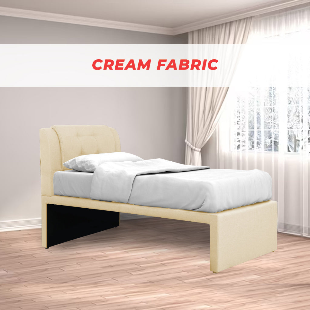 Neeka Single / Super Single/Queen Bed Frame w/ Mattress Option - 4 Available Colours