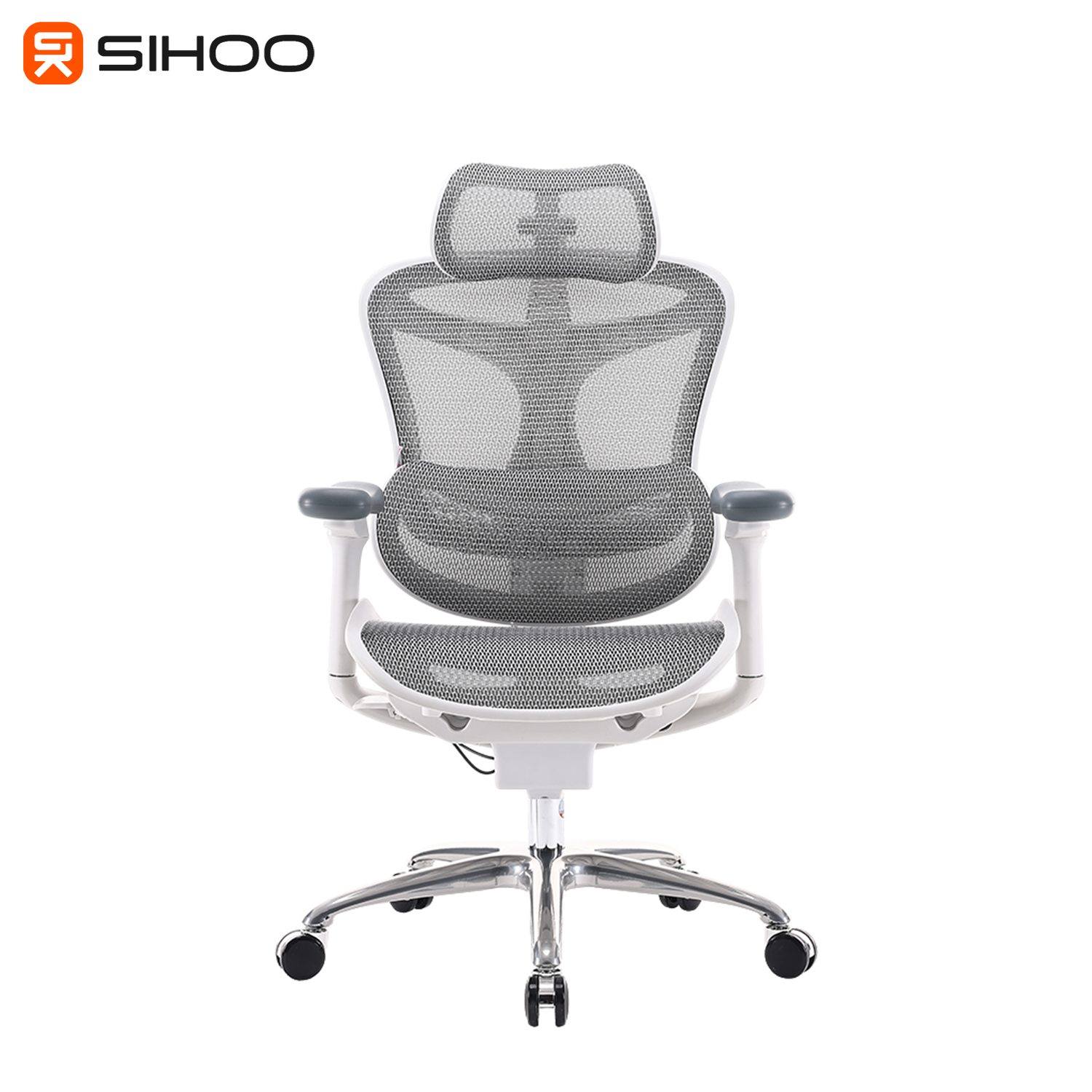 Sihoo Doro C100 Grey Frame Grey Mesh Ergonomic Office Chair