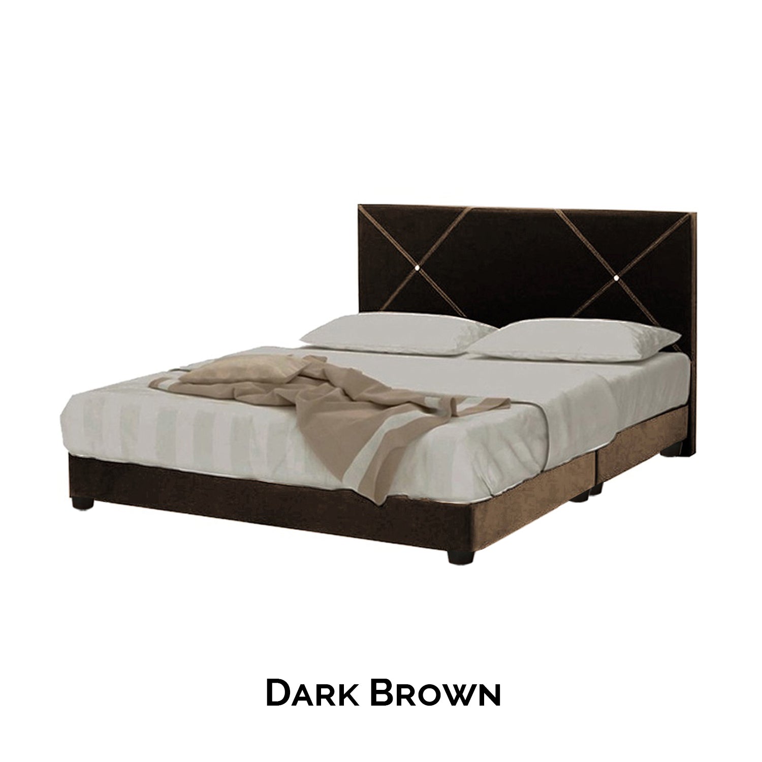 Sabrina Bed Frame + 6 inch HD Foam Mattress In Single, Super Single, Queen, and King Size