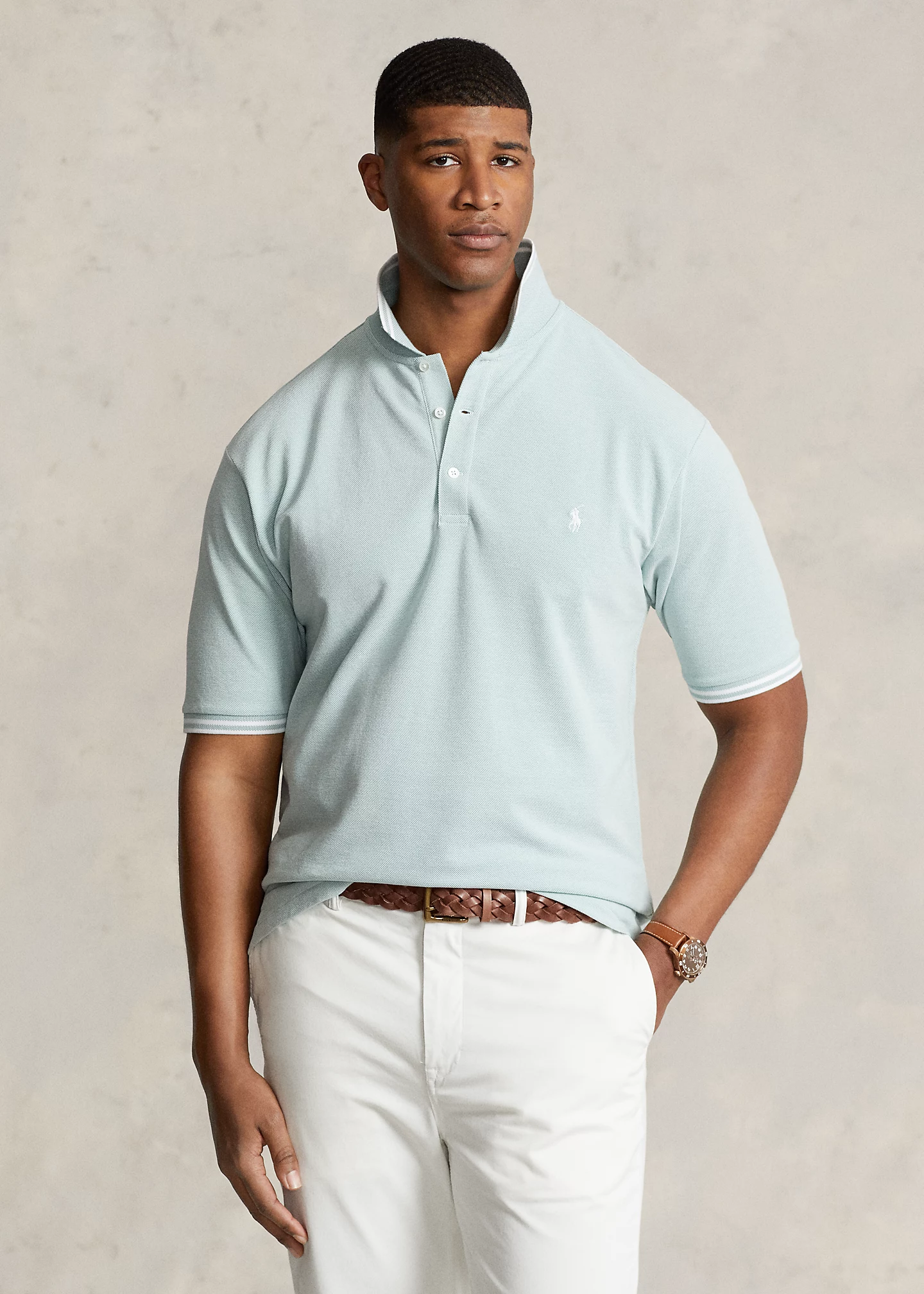 Stretch Mesh Polo Shirt