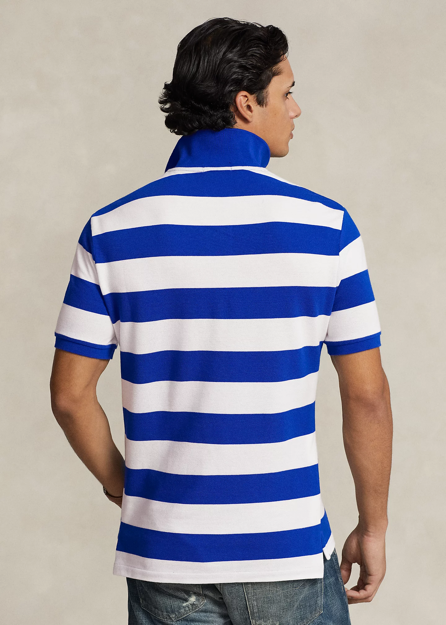 Classic Fit Polo Bear Mesh Polo Shirt
