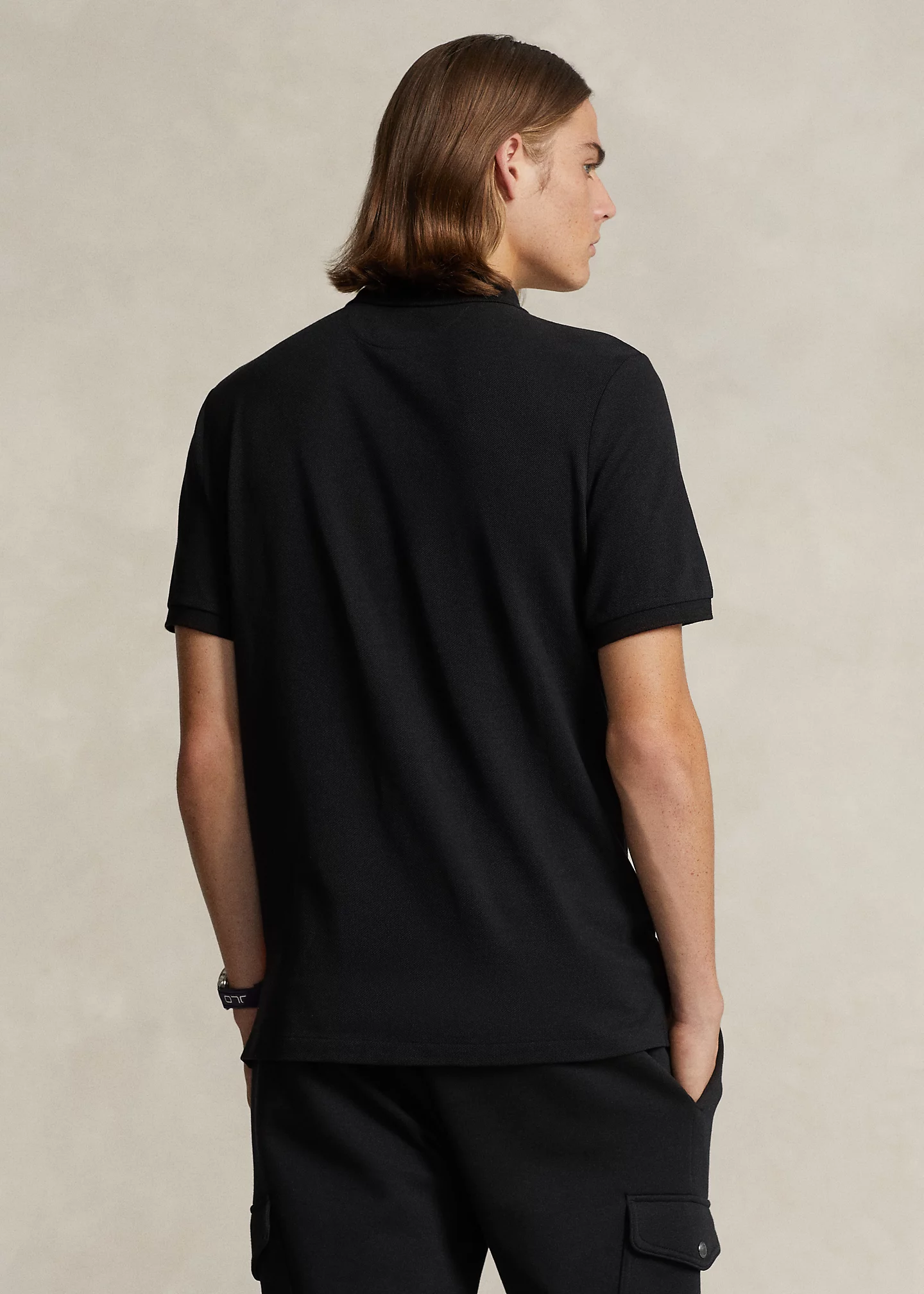 Classic Fit Logo Mesh Polo Shirt