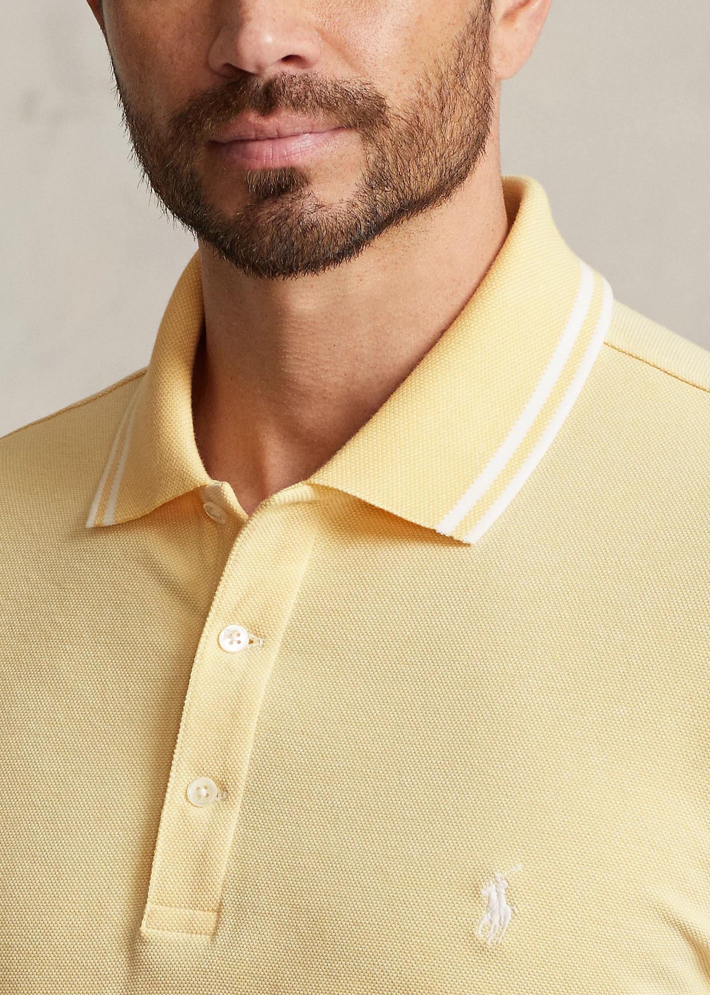 Stretch Mesh Polo Shirt