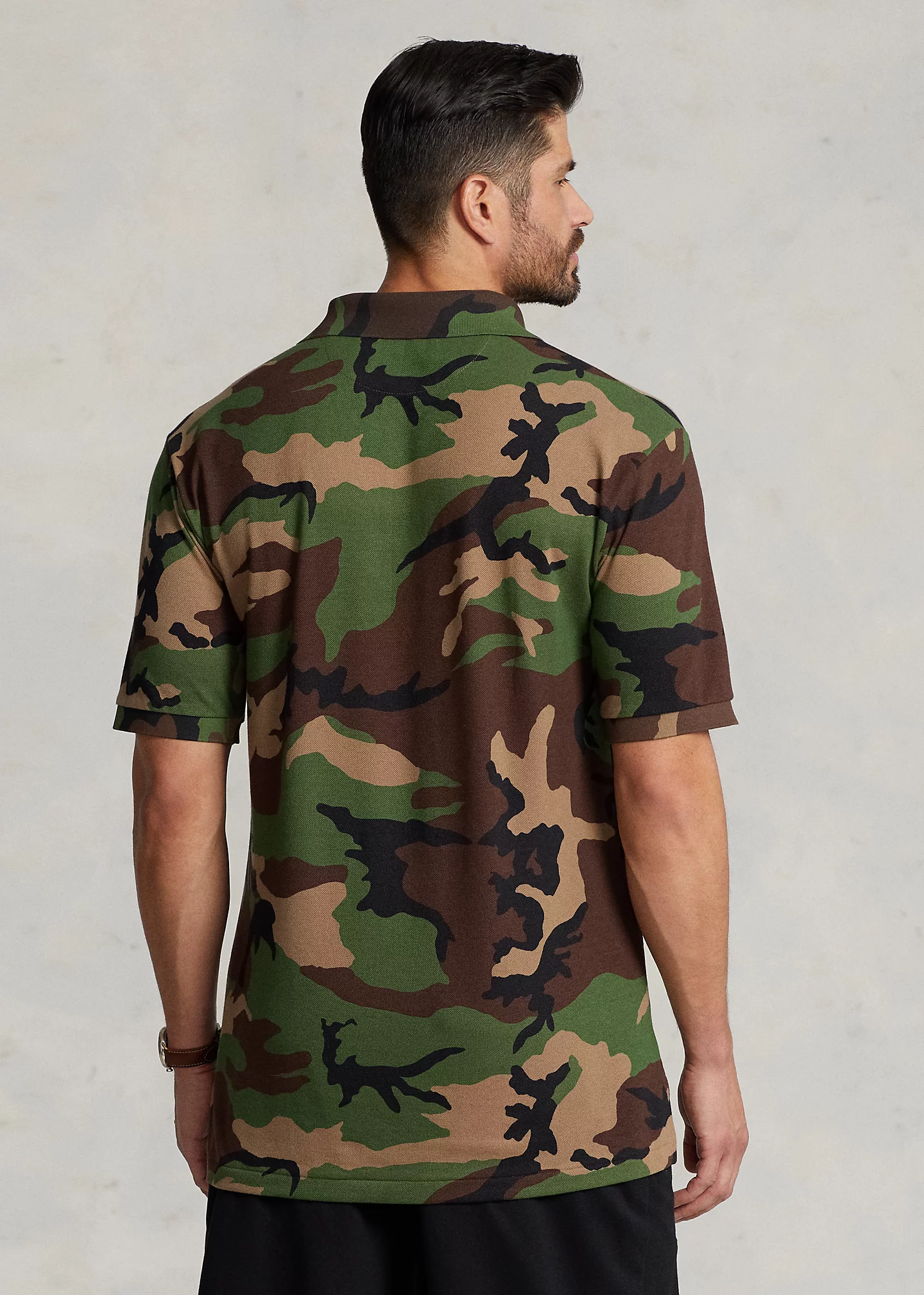 Camo Mesh Polo Shirt
