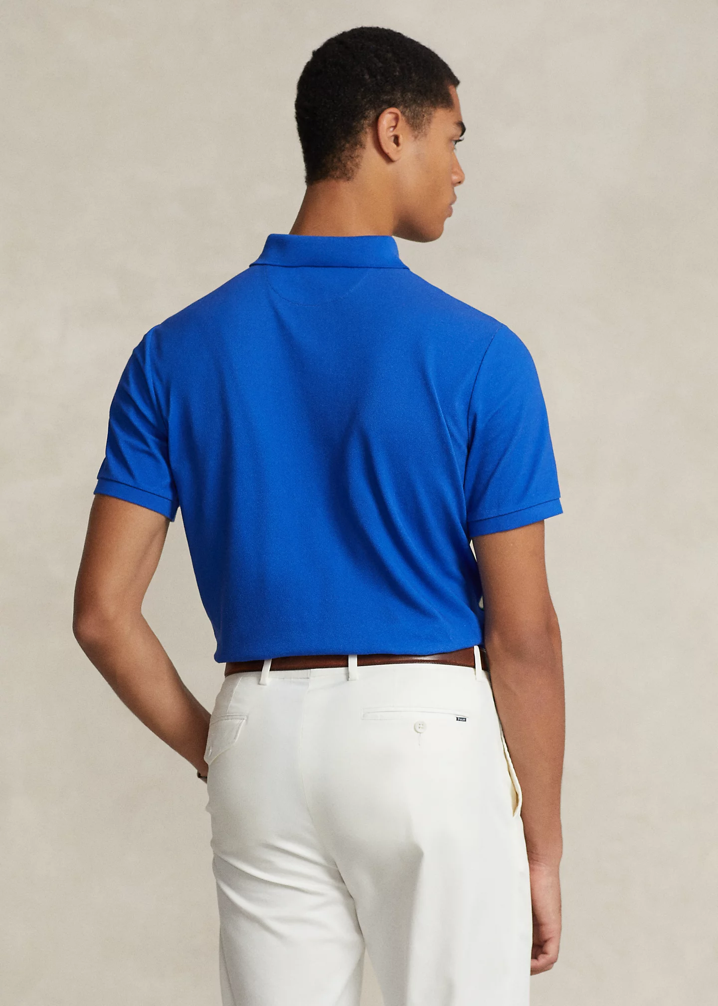Classic Fit Mesh Graphic Polo Shirt