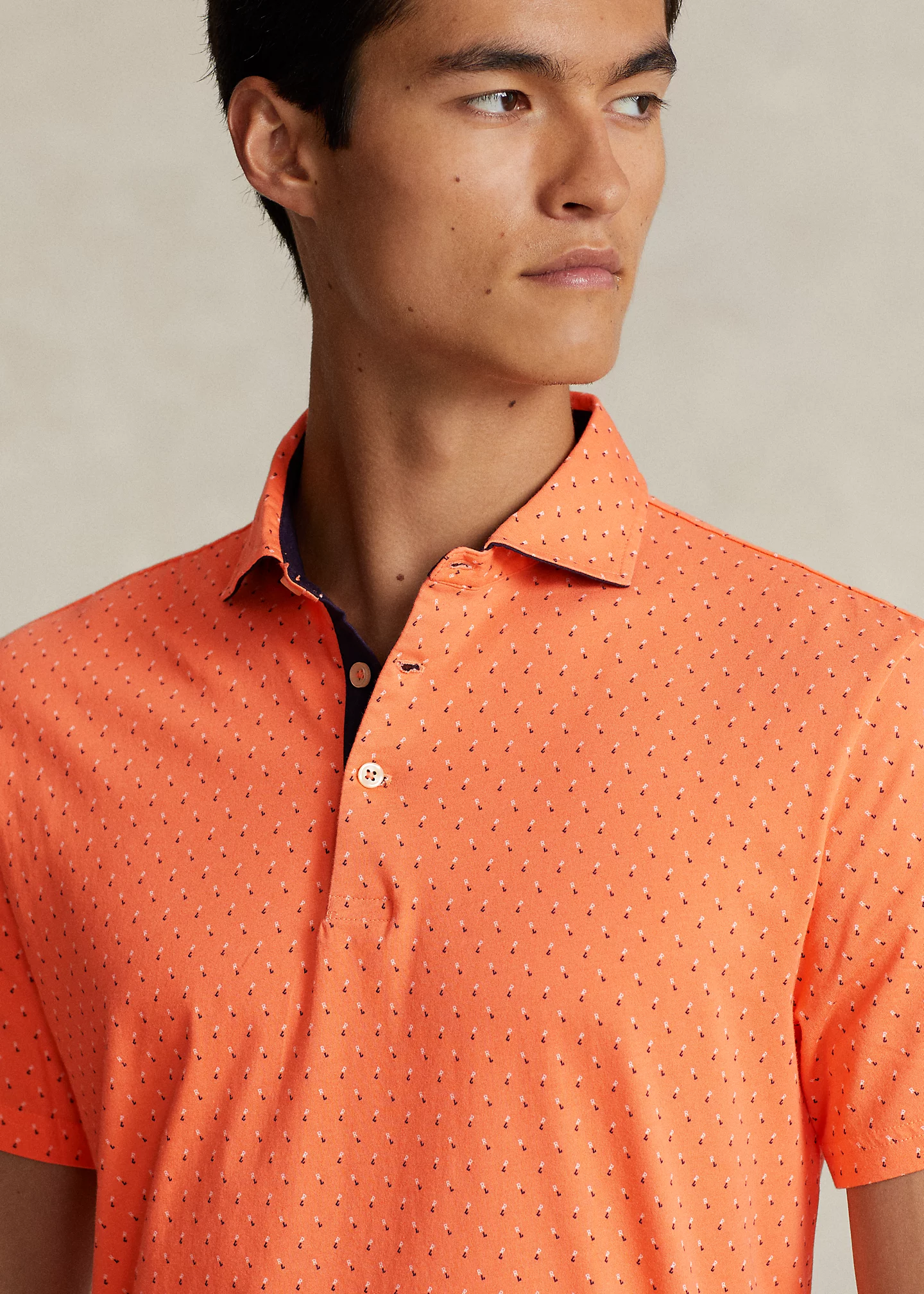 Classic Fit RL-Print Jersey Polo Shirt