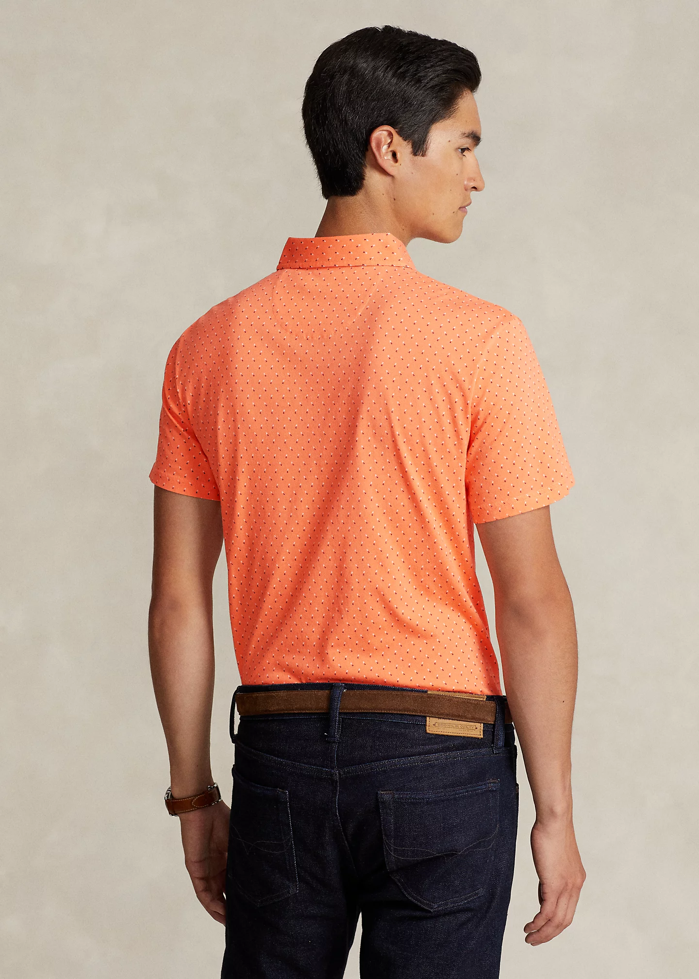 Classic Fit RL-Print Jersey Polo Shirt