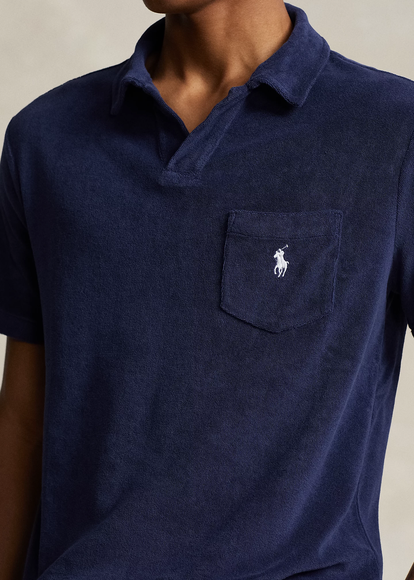 Custom Slim Fit Terry Polo Shirt