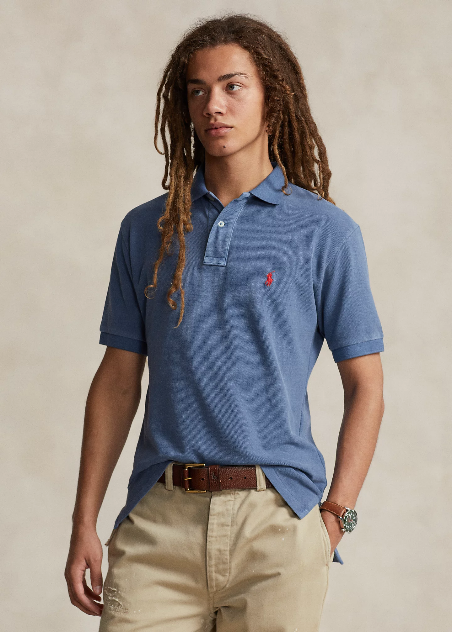 Original Fit Mesh Polo Shirt