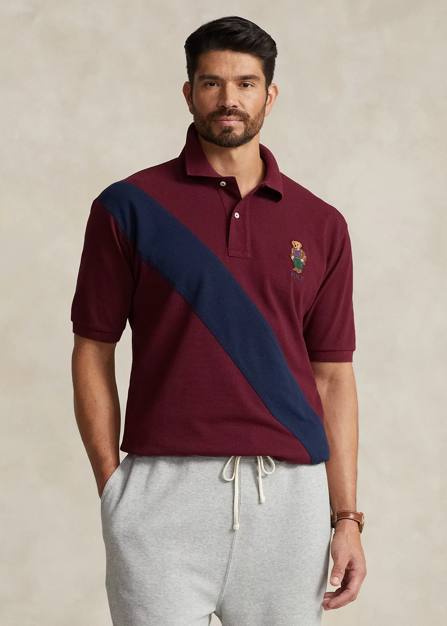 Polo Bear Mesh Polo Shirt