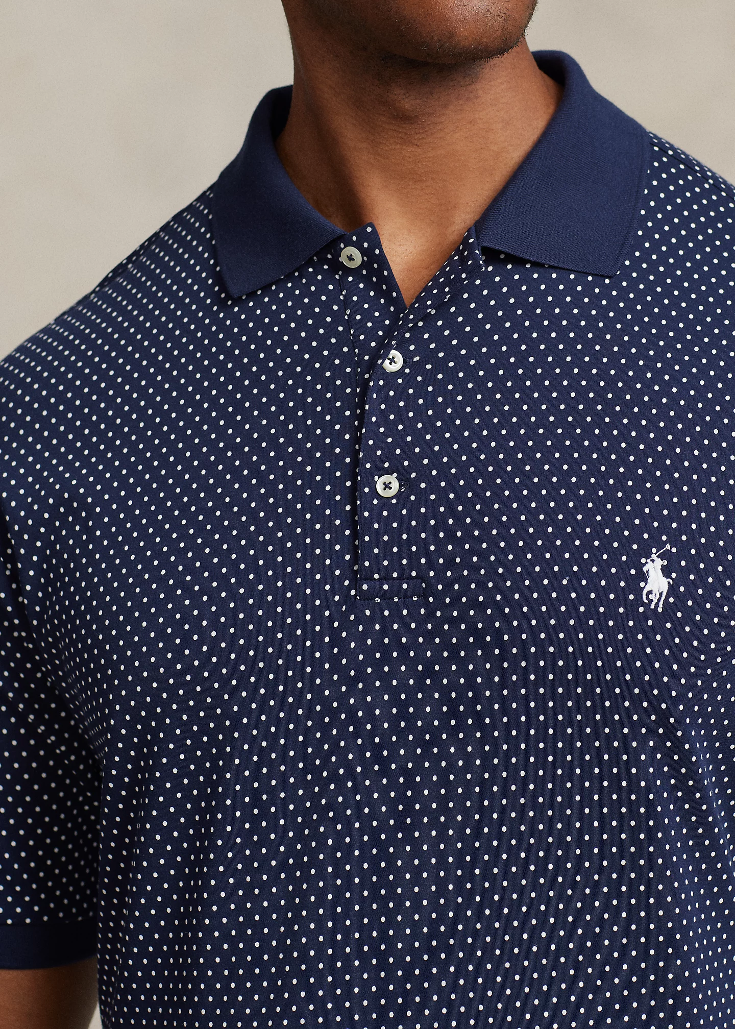 Dot Soft Cotton Polo Shirt