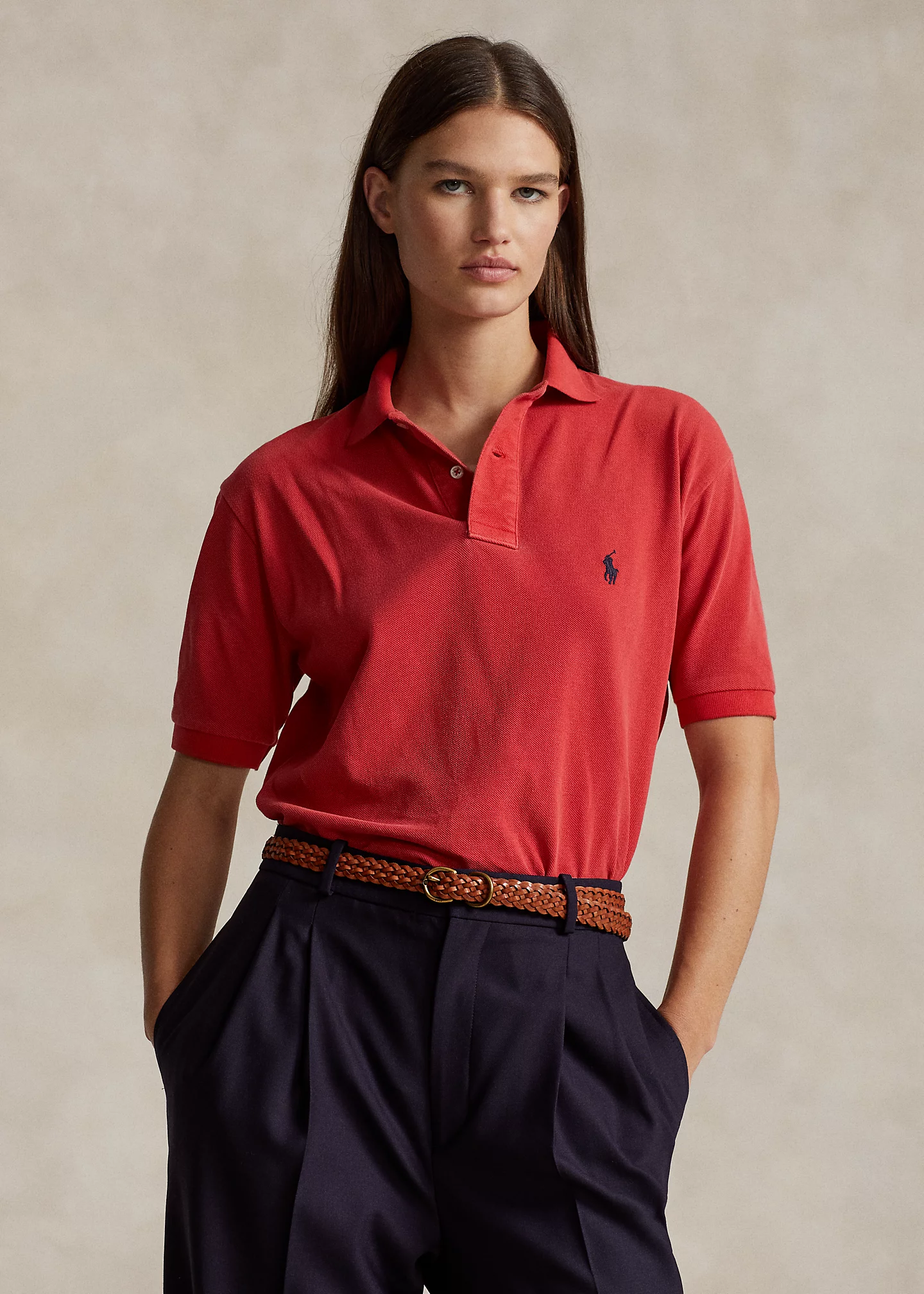 Original Fit Mesh Polo Shirt