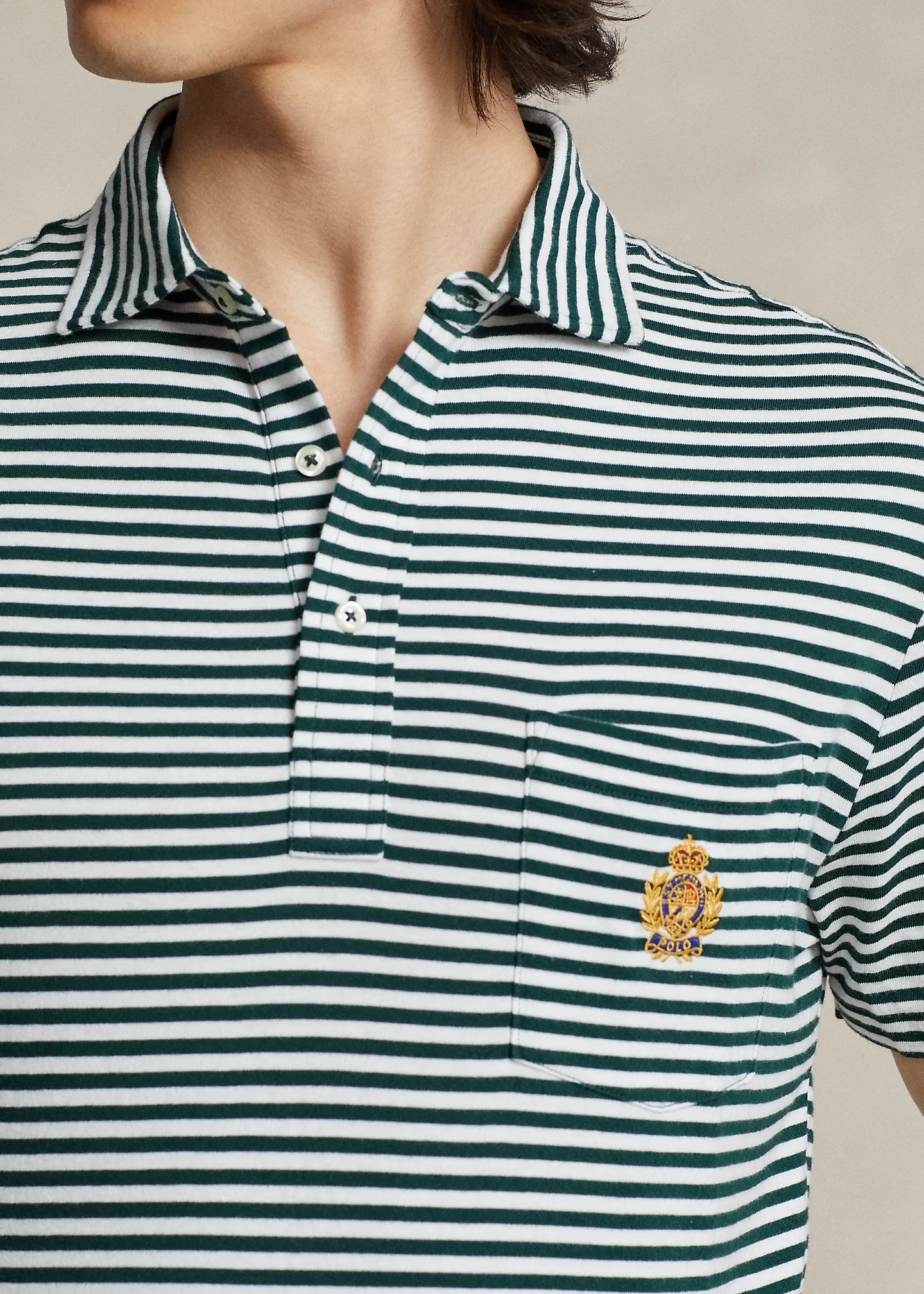 Classic Fit Polo Crest Lisle Polo Shirt