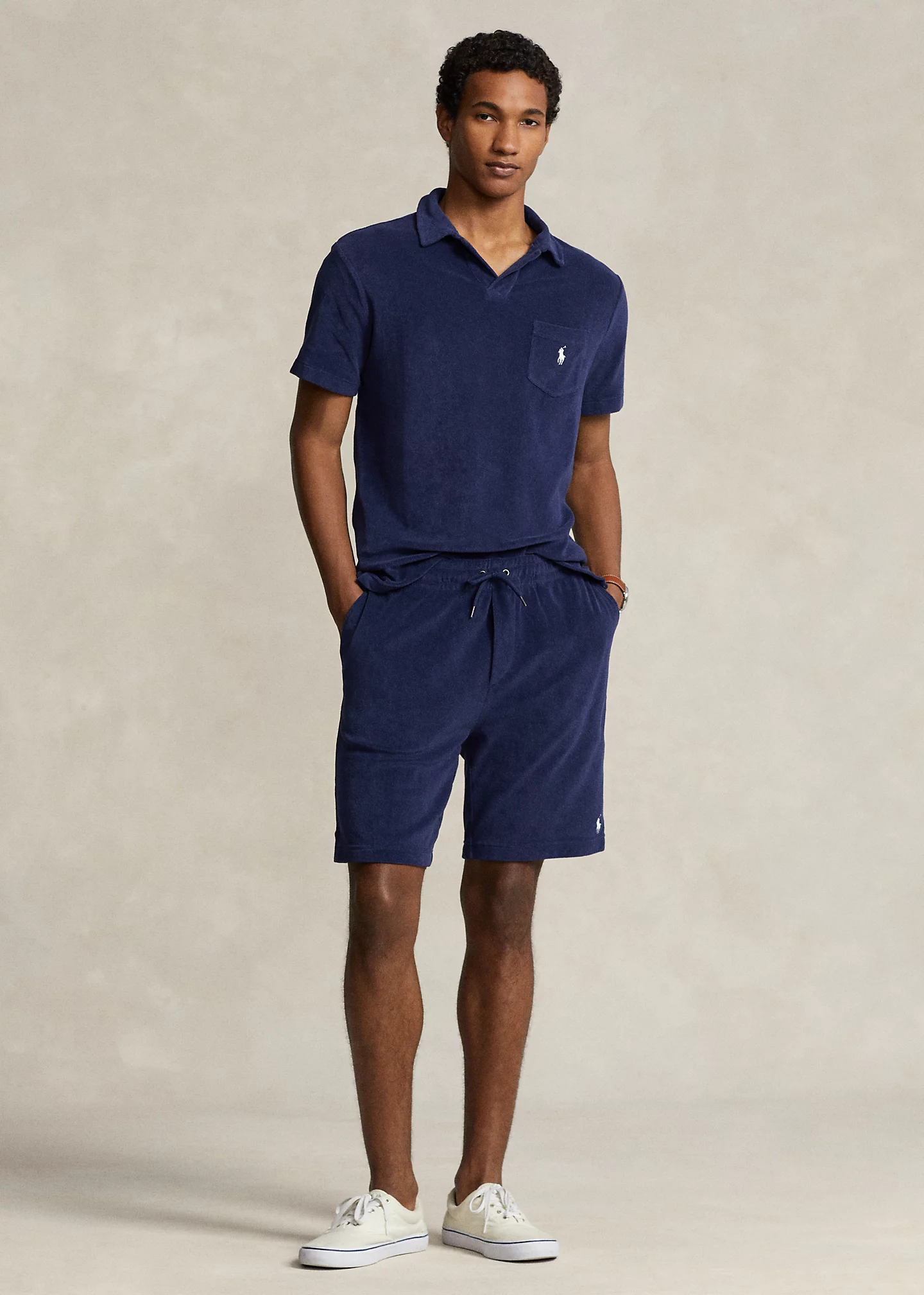 Custom Slim Fit Terry Polo Shirt
