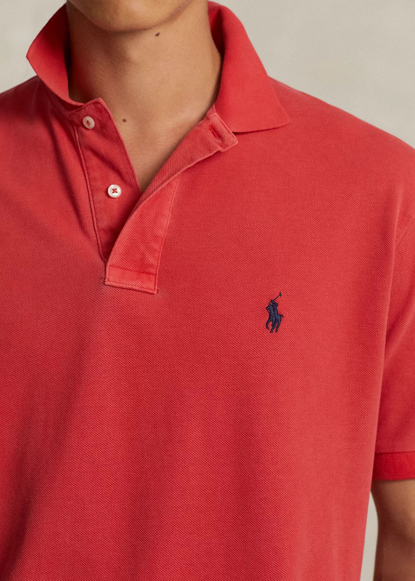 Original Fit Mesh Polo Shirt