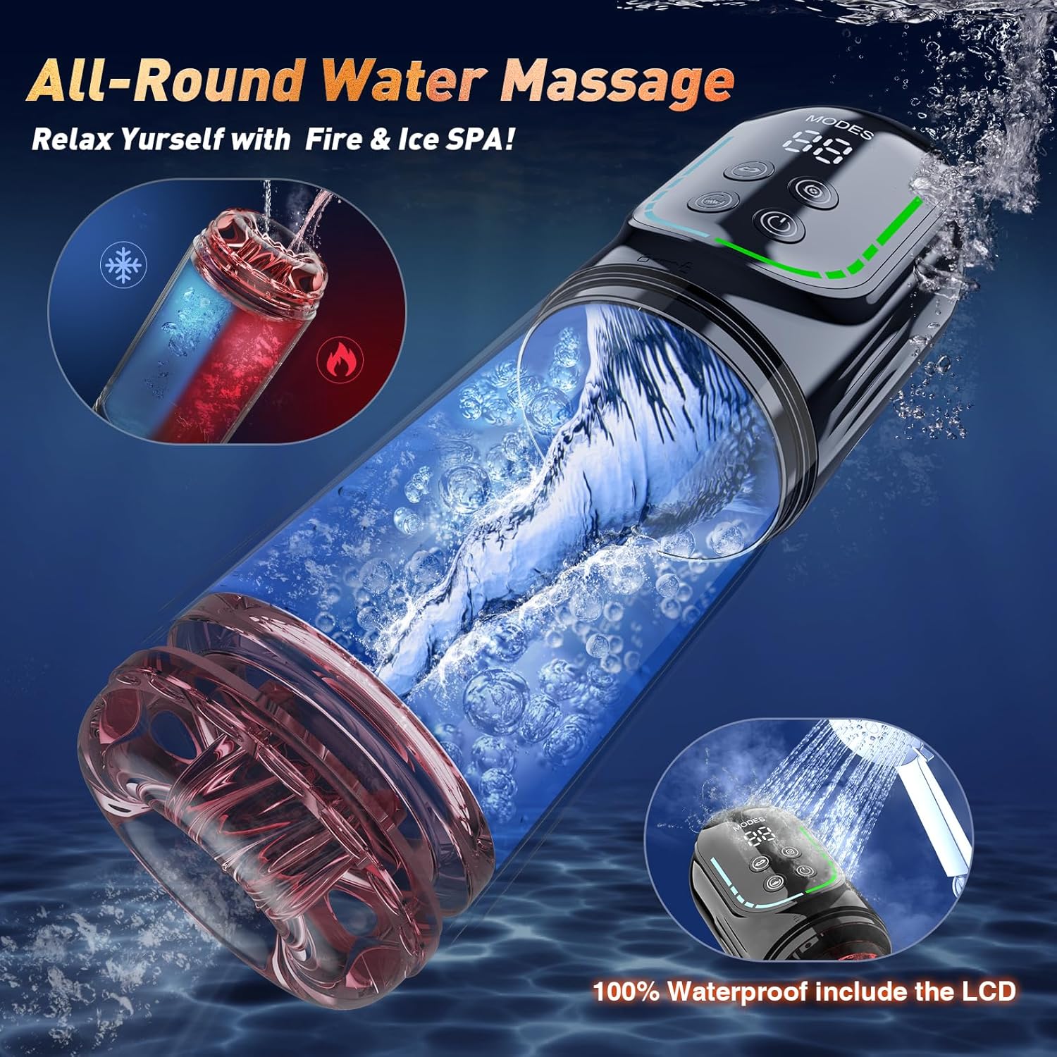 😍 Male Masturbator Penis Pump - Male Sex Toys for Men Sex Toy Pocket Pussy LCD with APP Stroker Adult Toys with 7 Thrusting 7 Rotating 5 Sucking Modes Vacuum Pumps & Enlargers🎁