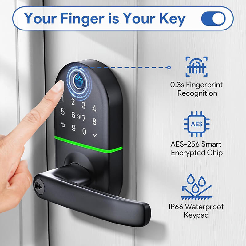 Keypad Smart Door Lock with Handle