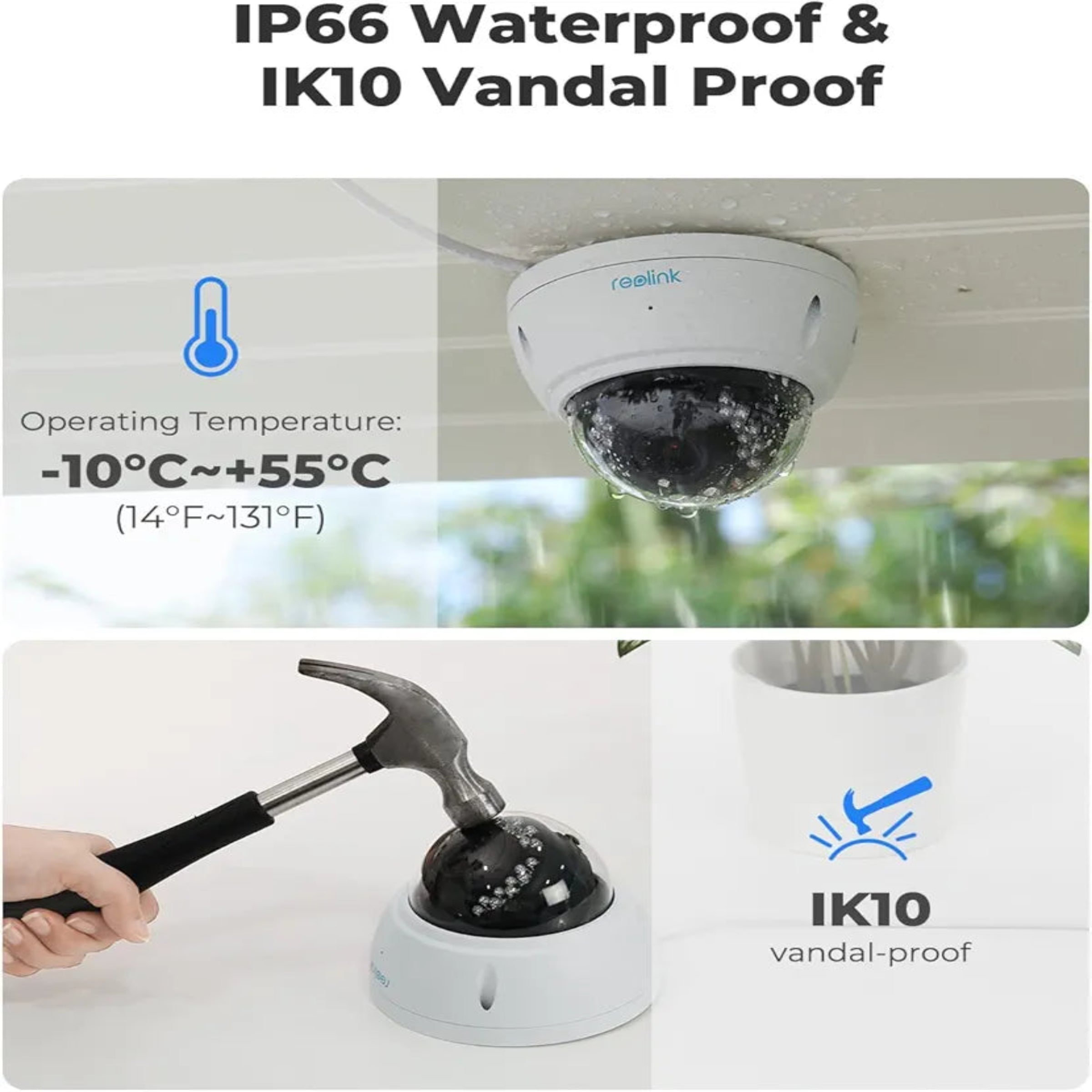 Reolink 4K PoE Security Camera Outdoor with Person/Vehicle Detection, IK10 Vandal Proof, 5X Optical Zoom, Time Lapse, Smart Motion Alert, Support microSD Card Slot for 24/7 Recording, RLC-842AWithout box