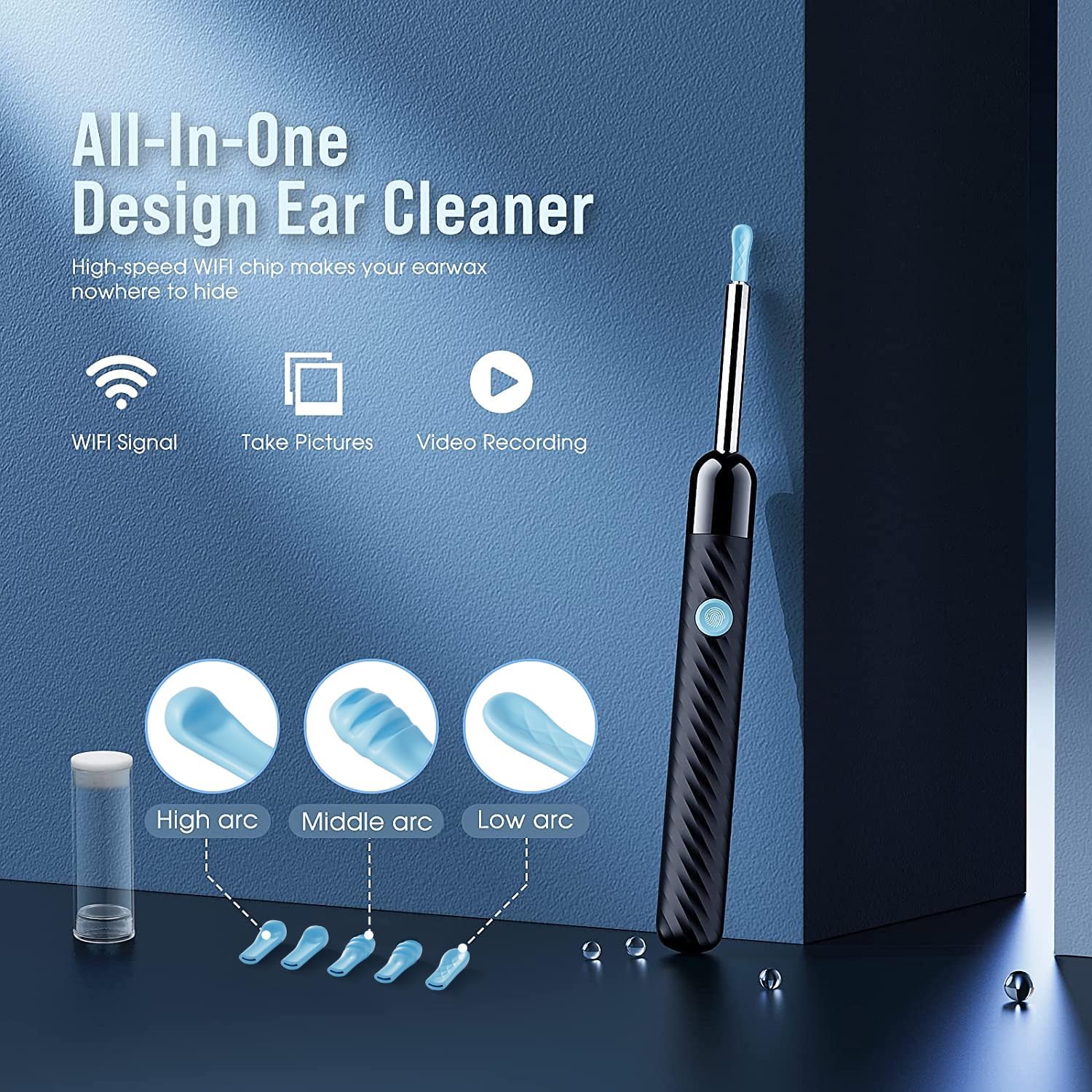 Ear Wax Removal - Earwax Remover Tool with 8 Pcs Ear Set