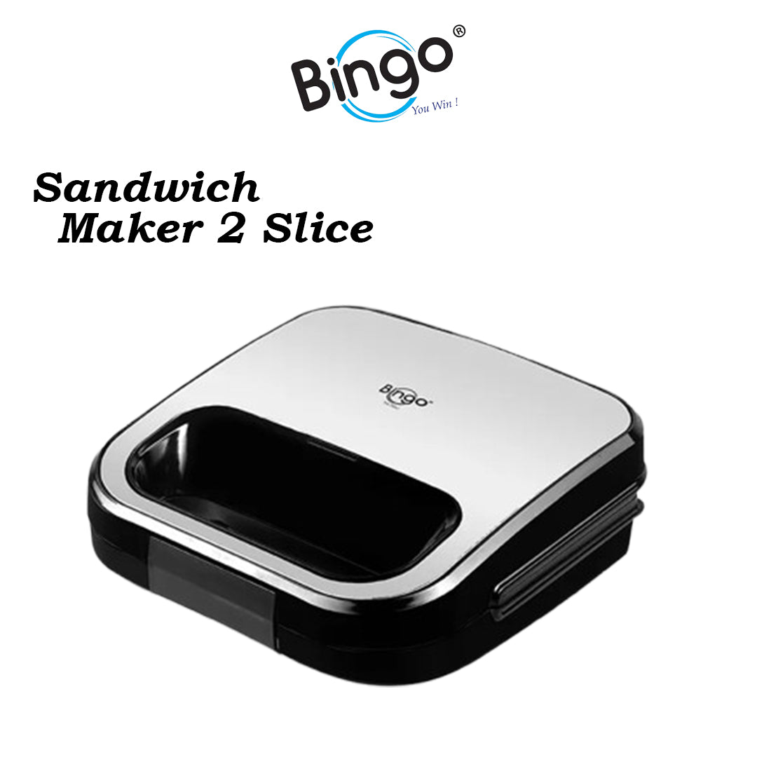 (BSM-301) SANDWICH MAKER (2 Slice) SS Housing (Black )