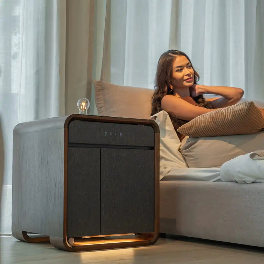 LuxeCube – Smart Air Purifying Table with Fridge