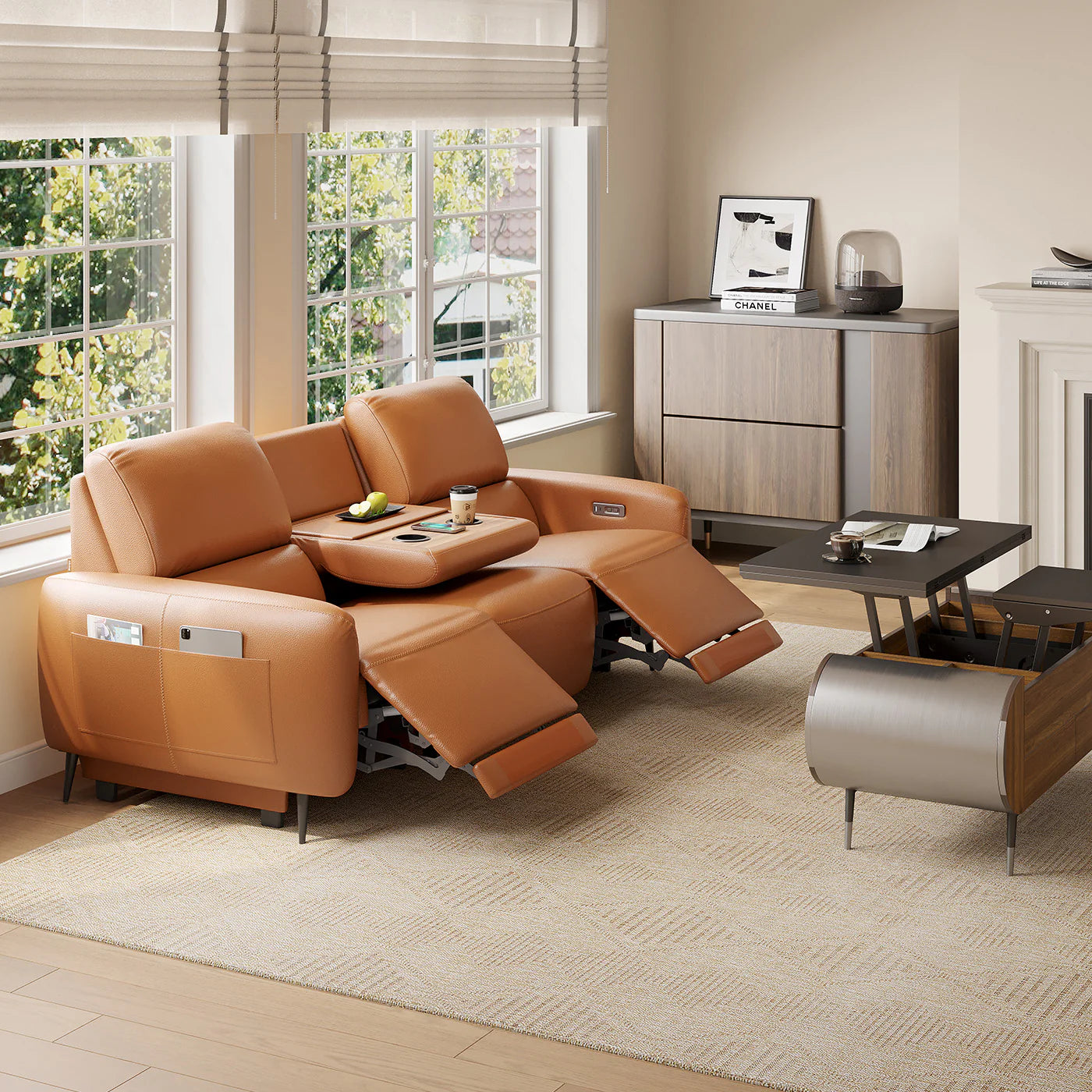 AeroStretch Power Zero Recliner Sofa