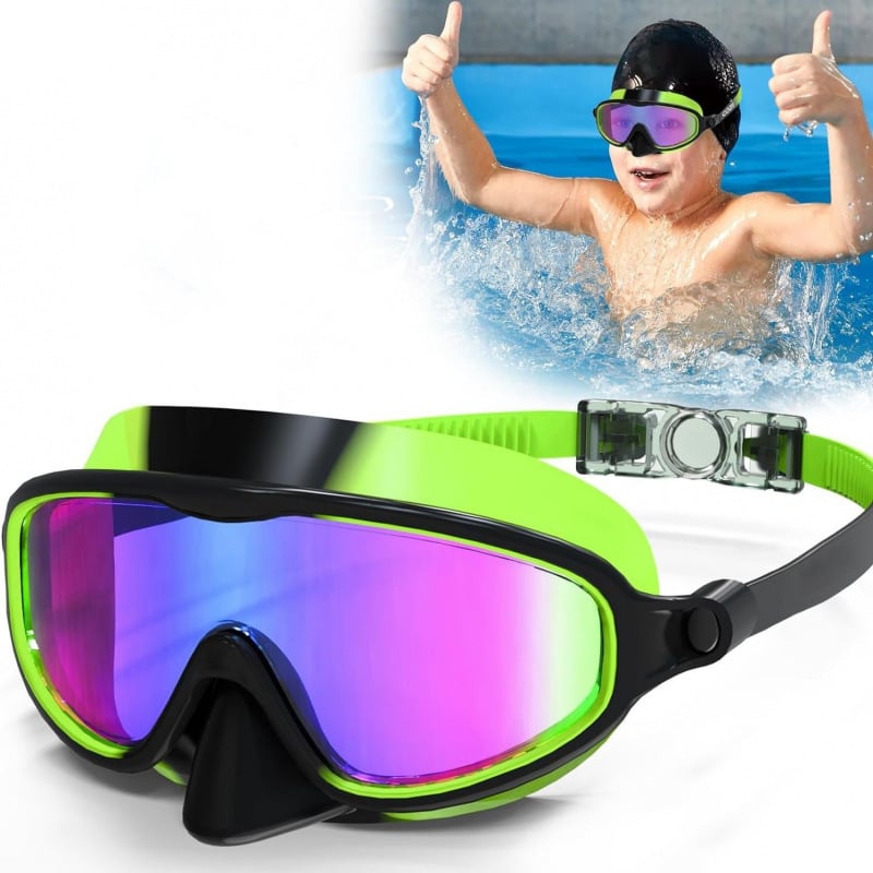 🏊‍♀️Last Day: Buy 1 Get 1 Free🏊‍♀️HD children's large frame waterproof and anti-fog swimming goggles
