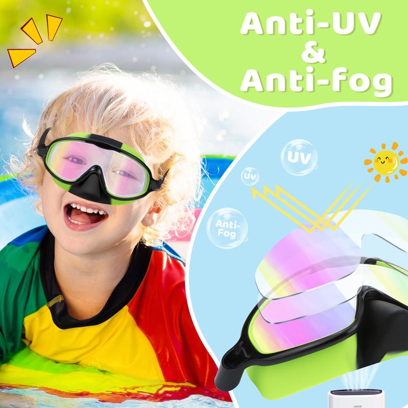 🏊‍♀️Last Day: Buy 1 Get 1 Free🏊‍♀️HD children's large frame waterproof and anti-fog swimming goggles