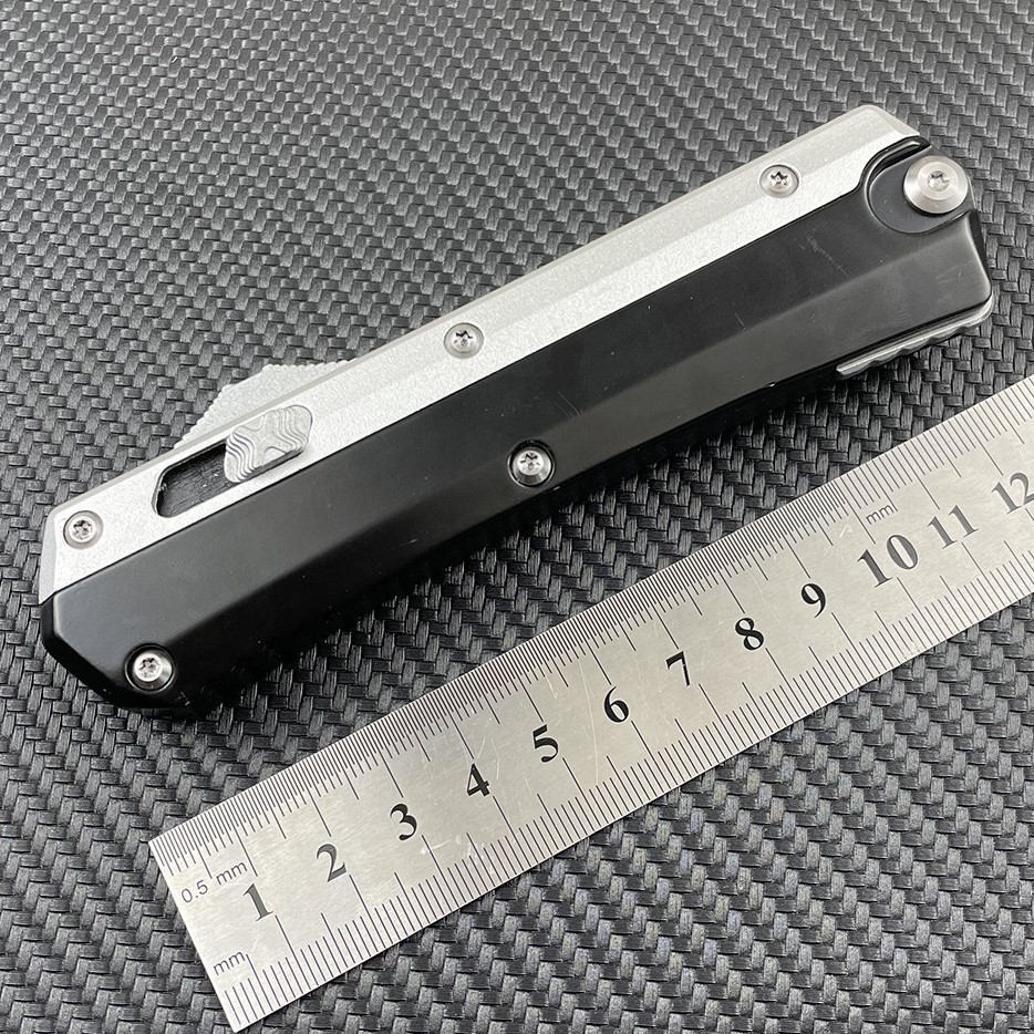 Microtech Glykon Bayonet Tri-Slide Double Edge OTF Knife (SV-RD)