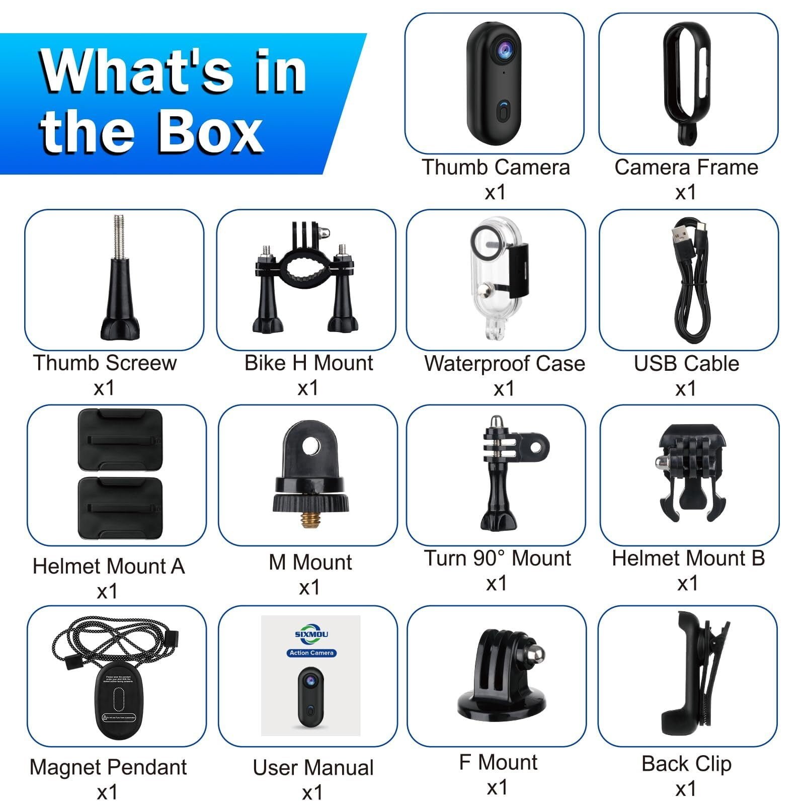 🎁Last Day 49% Off📷I3 4K Thumb Action Camera