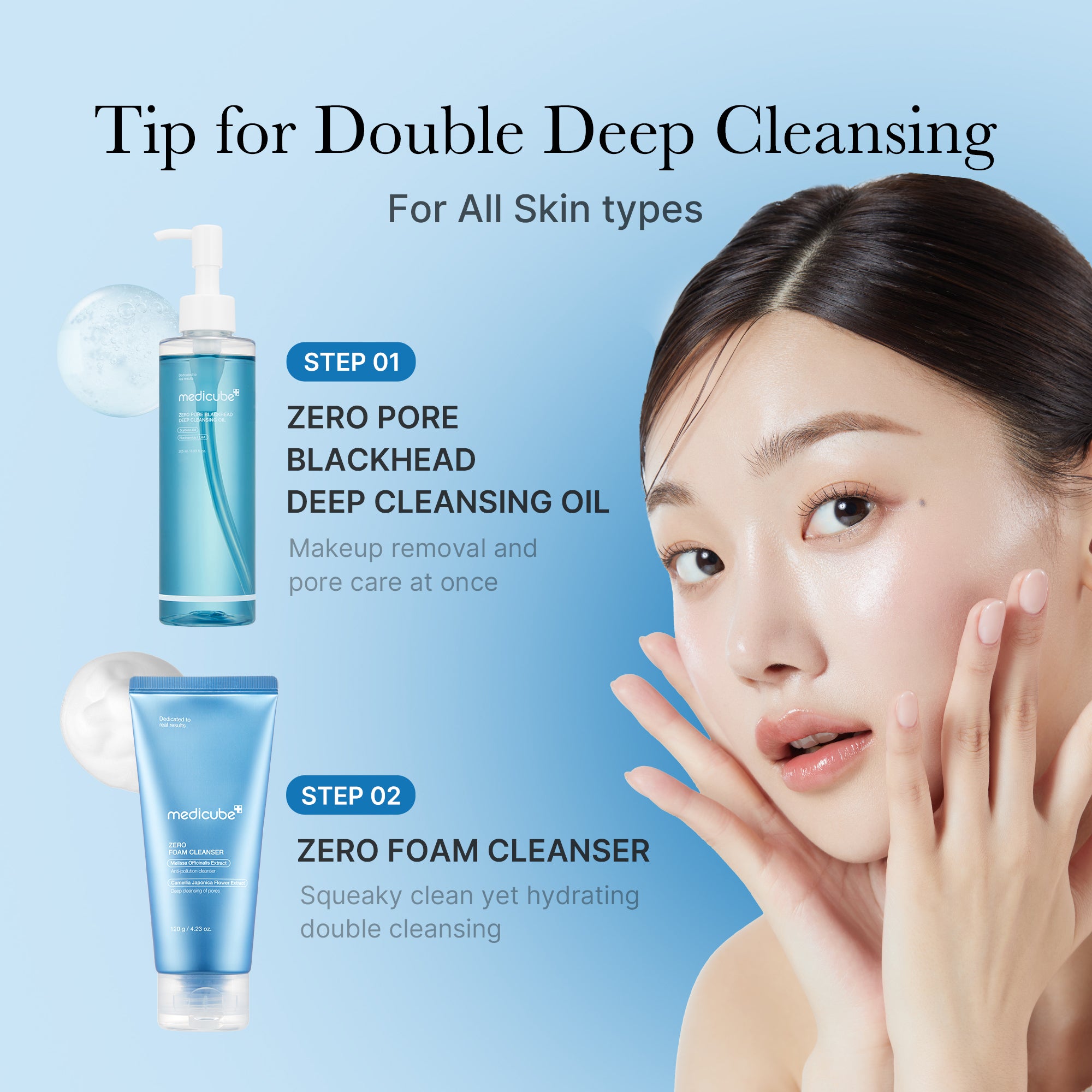 Zero Pore Blackhead Mud Mask & Zero Pore Blackhead Deep Cleansing Oil
