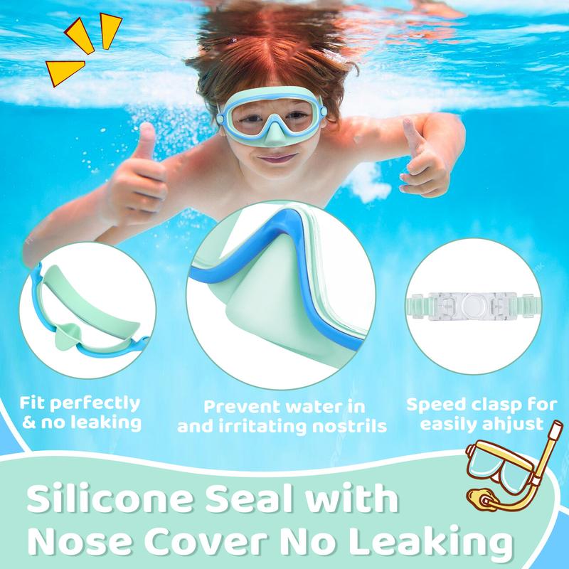 🏊‍♀️Last Day: Buy 1 Get 1 Free🏊‍♀️HD children's large frame waterproof and anti-fog swimming goggles