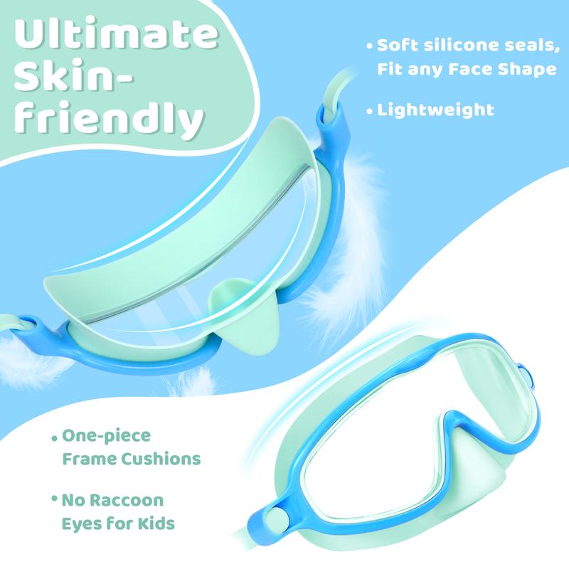 🏊‍♀️Last Day: Buy 1 Get 1 Free🏊‍♀️HD children's large frame waterproof and anti-fog swimming goggles